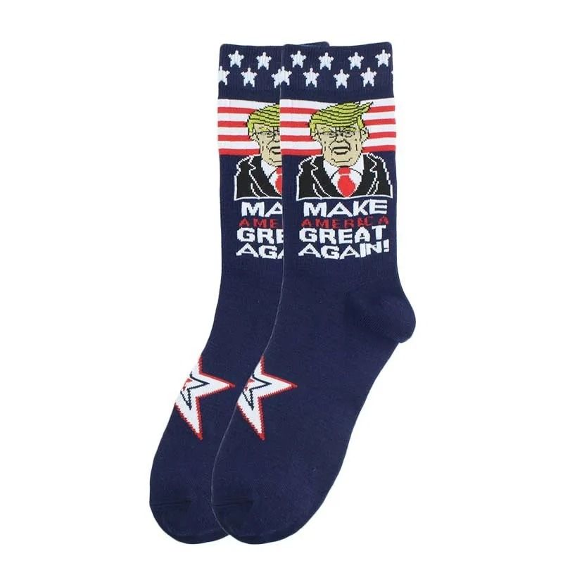 Funny Presidential 3D Hair Socks 12