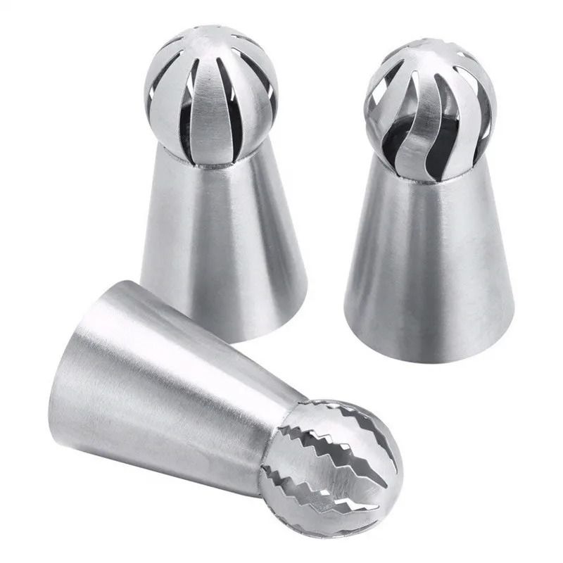 3 Piece Stainless Steel Pastry Icing Nozzles Set 4