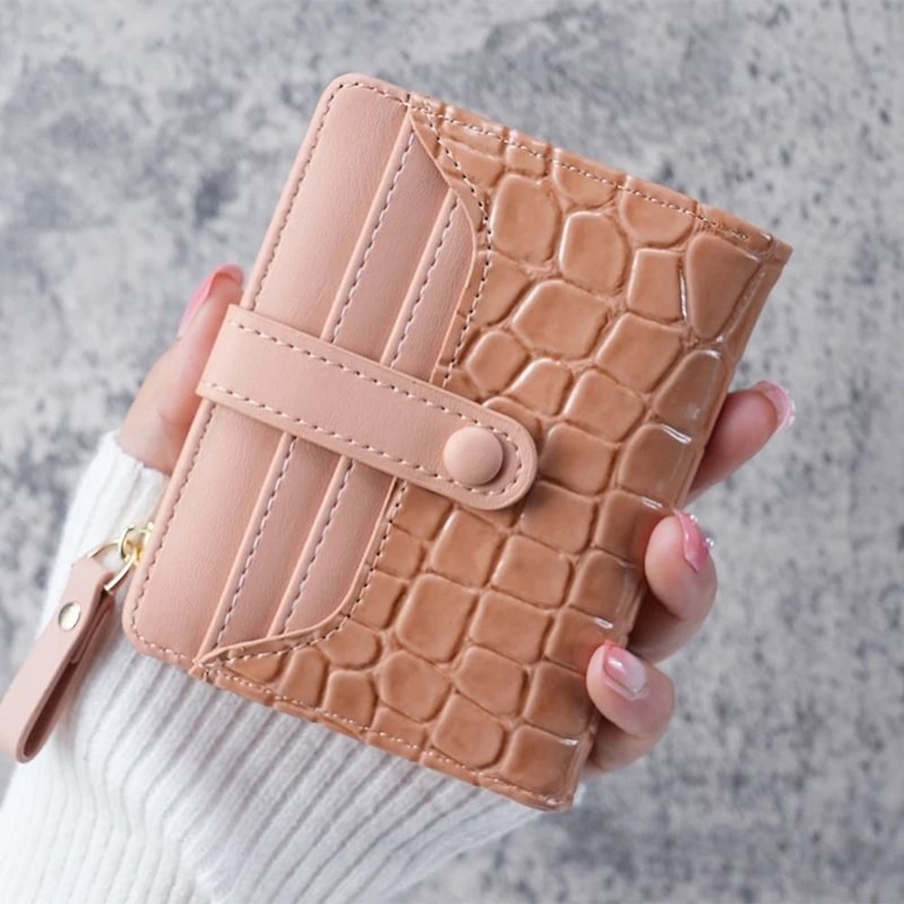 Mini Crocodile Print Clutch Wallet 10