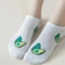 5 Pairs Avocado Crew Ankle Socks For Women 1