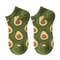5 Pairs Avocado Crew Ankle Socks For Women 5