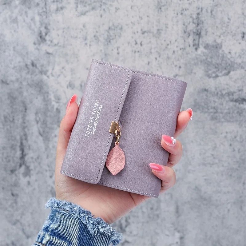 Korean Style Tri Fold Small Wallet For Women 9