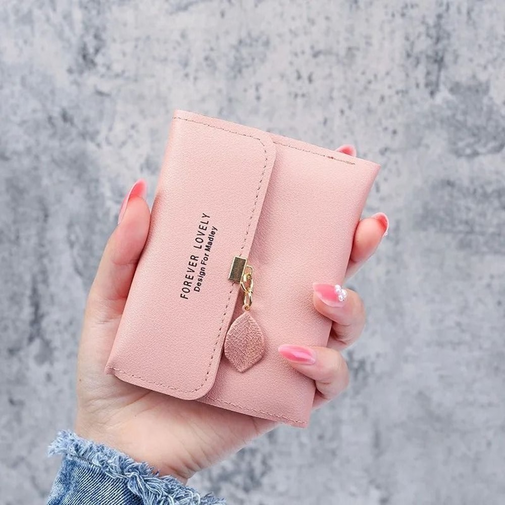 Korean Style Tri Fold Small Wallet For Women 8