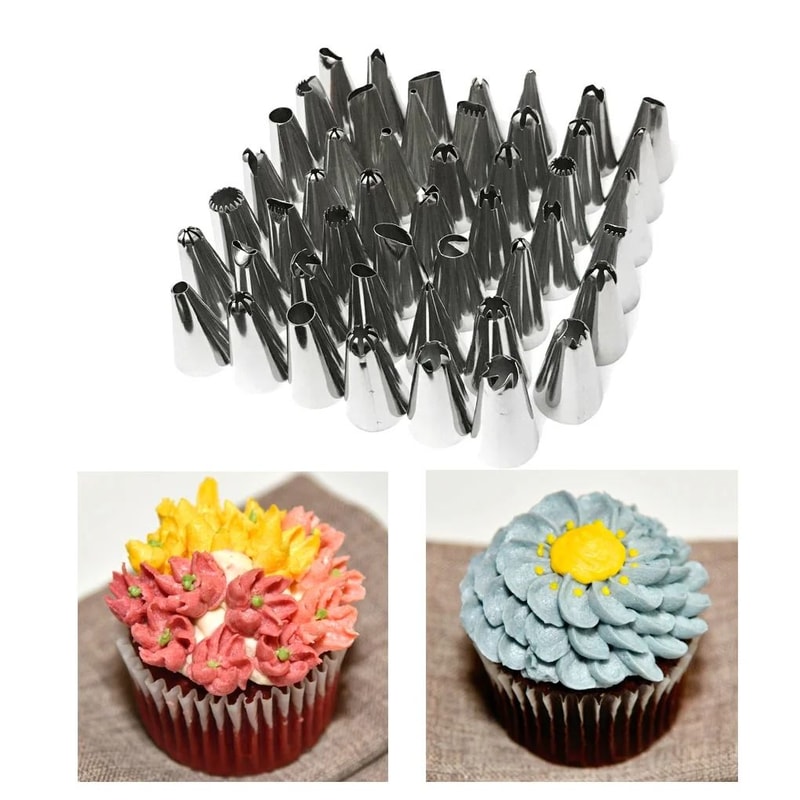 48 Piece Stainless Steel Cake Decorating Nozzles Set 4