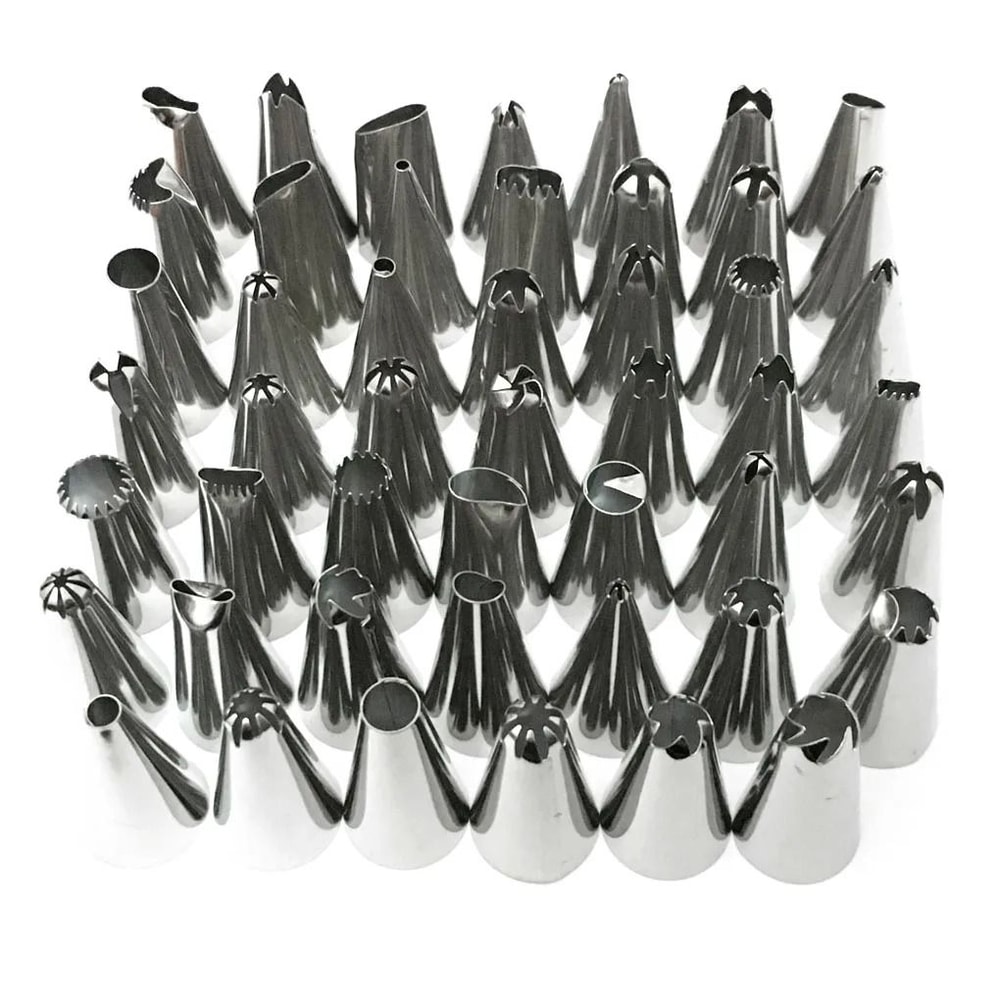 48 Piece Stainless Steel Cake Decorating Nozzles Set 6
