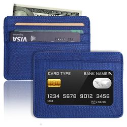 minimalist slim credit card holder with id window