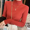 Womens Elegant Basic Turtleneck Knit Sweater 7