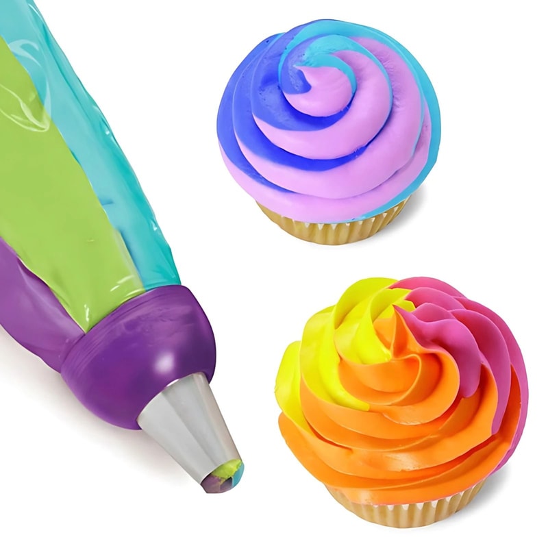 3Hole Cake Decorating Converter For MultiColor Icing 0