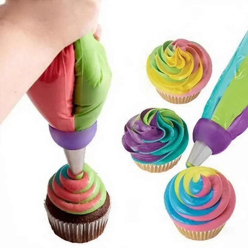 3Hole Cake Decorating Converter For MultiColor Icing 1