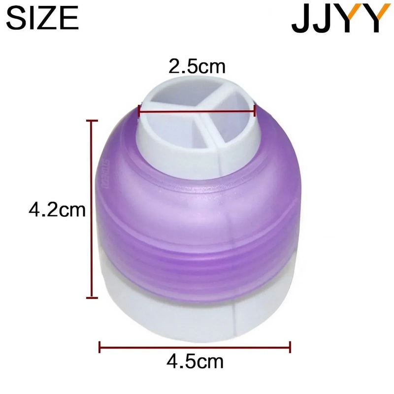 3Hole Cake Decorating Converter For MultiColor Icing 6
