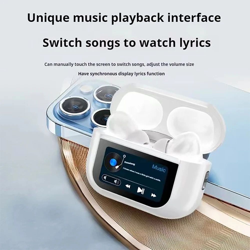 Bluetooth Configuration Headset Smart LCD Color Screen Wireless Active Noise Reduction Super Long B 6