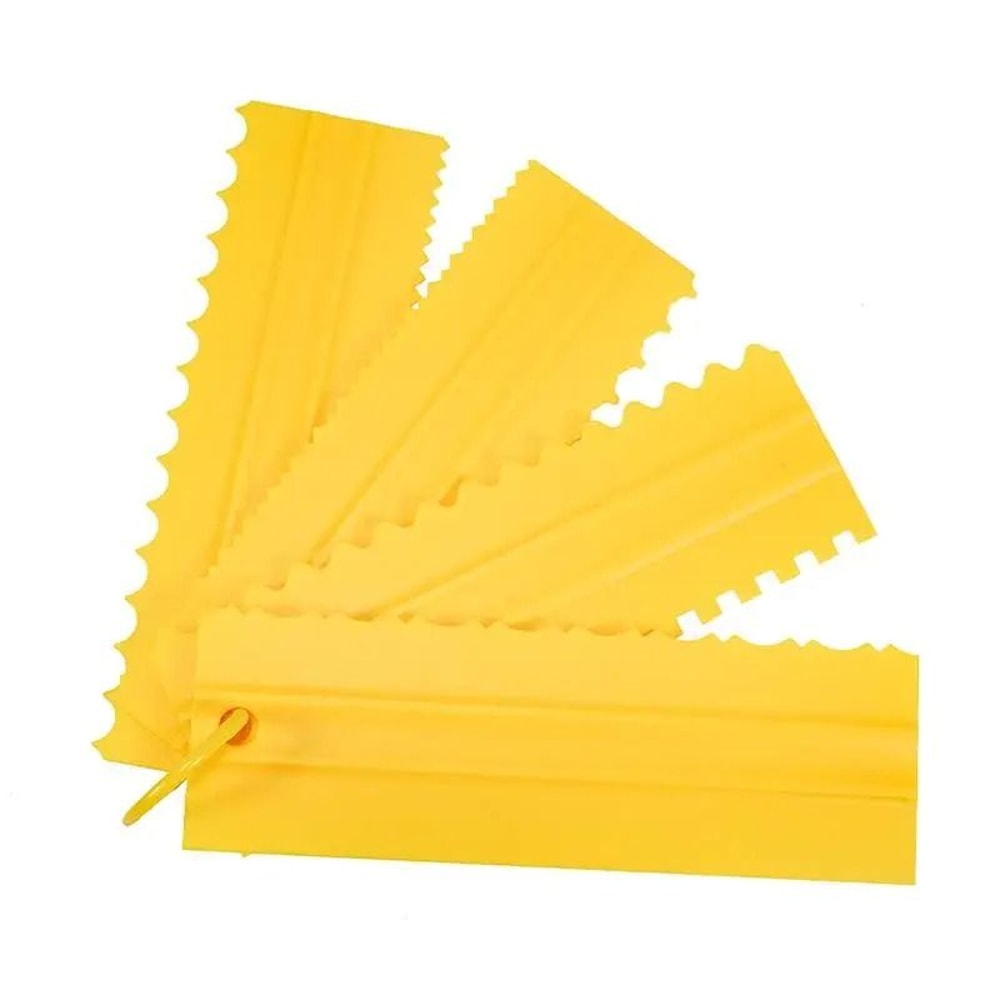 4 Piece DoubleSided Cake Scraper Set 8