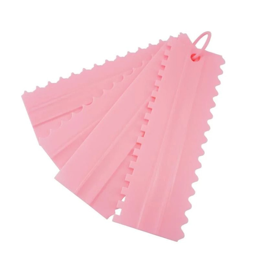 4 Piece DoubleSided Cake Scraper Set 9