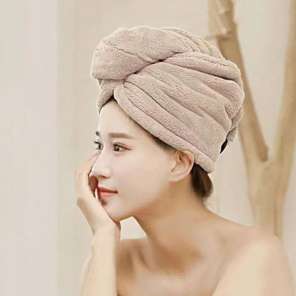 QuickDry Microfiber Hair Towel Cap For Women 3