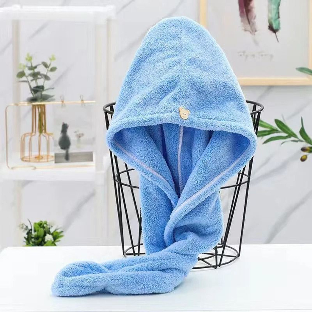 QuickDry Microfiber Hair Towel Cap For Women 8