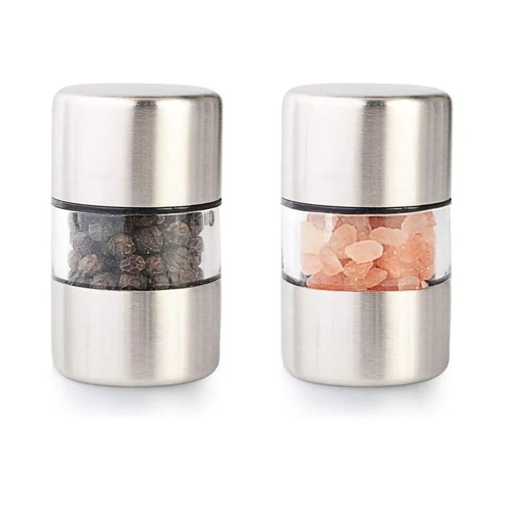 Mini Stainless Steel Salt And Pepper Grinder 0