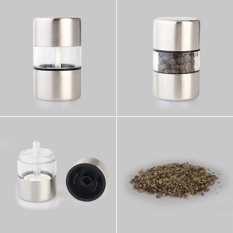Mini Stainless Steel Salt And Pepper Grinder 1