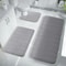Super Absorbent Memory Foam Bath Mat Set Non Slip Bathroom Rug And Toilet Footpad 1