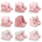 Winter Baby Girl Thick Snow Boots Warm Plush Non Slip Cotton Walking Shoes 0
