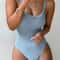 Sleeveless Bodycon Summer Bodysuit For Women Slim Sheer Casual Basic Top 3