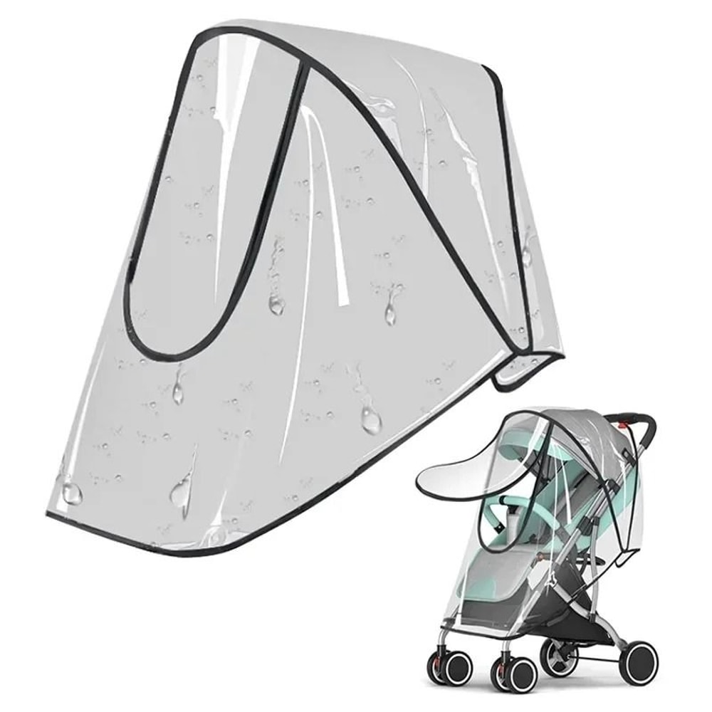 Universal Stroller Rain Cover Transparent Windproof Waterproof Baby Weather Shield 0