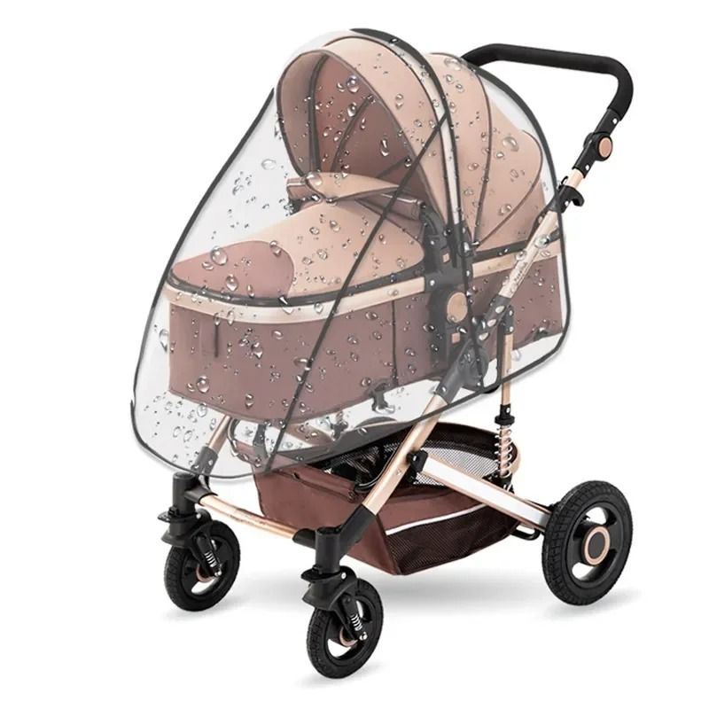 Universal Stroller Rain Cover Transparent Windproof Waterproof Baby Weather Shield 1