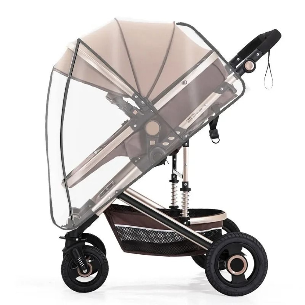 Universal Stroller Rain Cover Transparent Windproof Waterproof Baby Weather Shield 2
