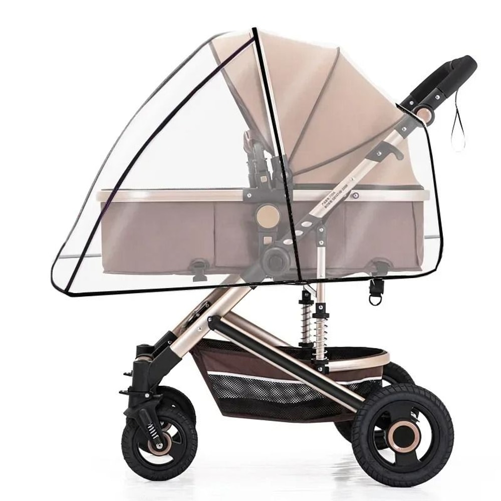 Universal Stroller Rain Cover Transparent Windproof Waterproof Baby Weather Shield 6