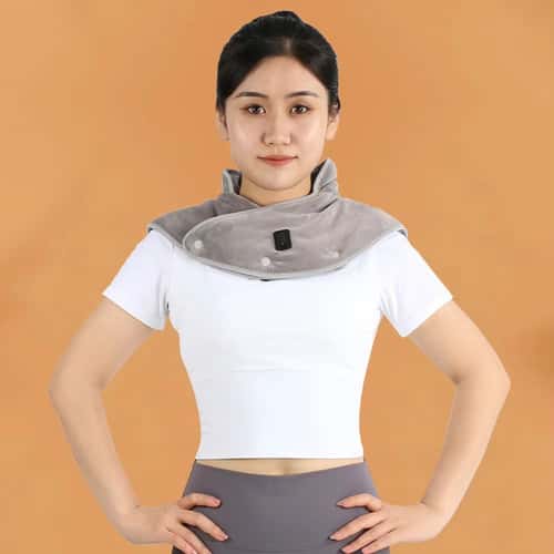 Electric Heating Neck and Shoulder Massager with Infrared Therapy and Vibration