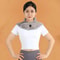 Electric Heating Neck And Shoulder Massager With Infrared Therapy And Vibration 0