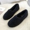 Womens Lambwool Winter Moccasins Warm Plush Fur Loafers Comfortable Cotton Flats 9