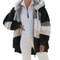 Oversized Plush Hooded Jacket For Women Warm Winter Cashmere Coat With Zipper And Pockets 7