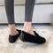 Womens Plush Shearling Winter Flats Warm Lambswool Slip On Loafers Cotton Lined Comfort Shoes 2