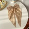 Korean Satin Big Bow Hair Clip For Women And Girls Long Ribbon Bowknot Spring Clamp 9