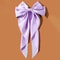 Korean Satin Big Bow Hair Clip For Women And Girls Long Ribbon Bowknot Spring Clamp 10