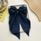Korean Satin Big Bow Hair Clip For Women And Girls Long Ribbon Bowknot Spring Clamp 12