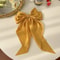 Korean Satin Big Bow Hair Clip For Women And Girls Long Ribbon Bowknot Spring Clamp 16