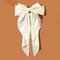 Korean Satin Big Bow Hair Clip For Women And Girls Long Ribbon Bowknot Spring Clamp 17