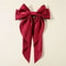 Korean Satin Big Bow Hair Clip For Women And Girls Long Ribbon Bowknot Spring Clamp 6