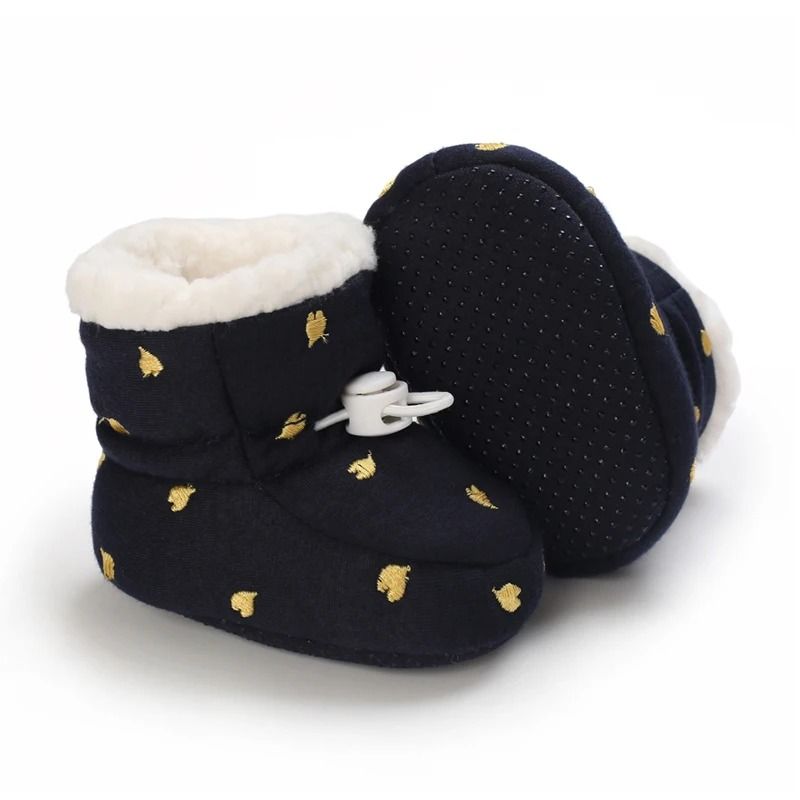 Winter Newborn Baby Cotton Booties Warm Non Slip First Walker Snow Boots For Boys And Girls 2