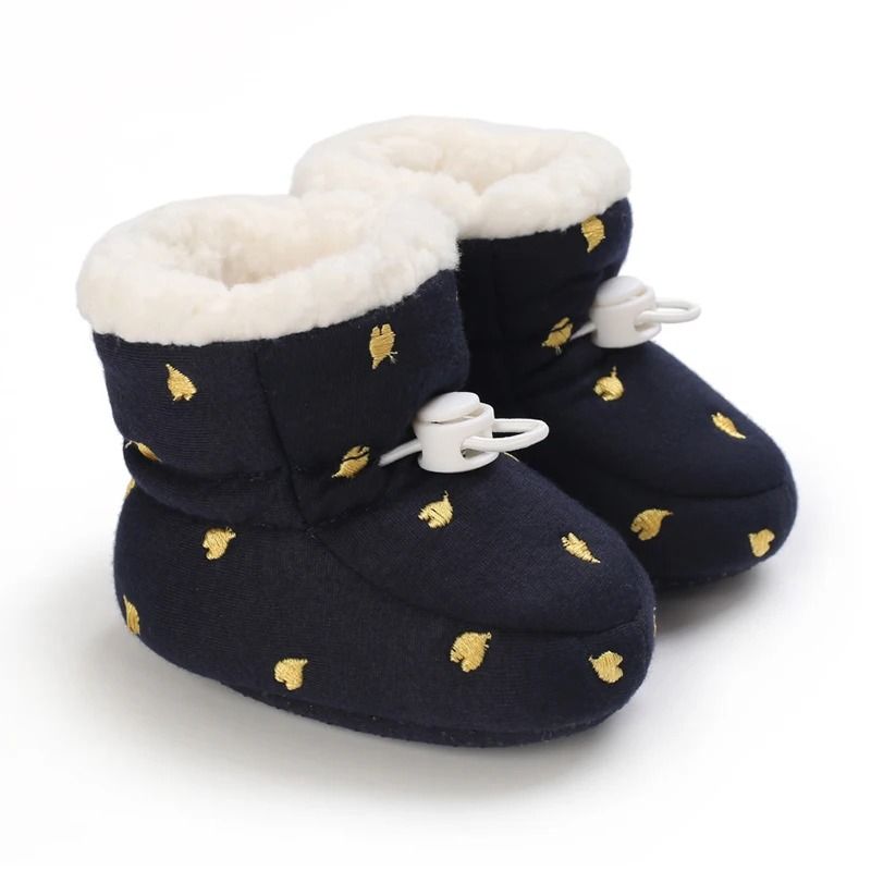 Winter Newborn Baby Cotton Booties Warm Non Slip First Walker Snow Boots For Boys And Girls 8