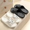 Cute Couple Pillow Slippers Thick EVA Non Slip Indoor Bathroom Sandals For Summer 0