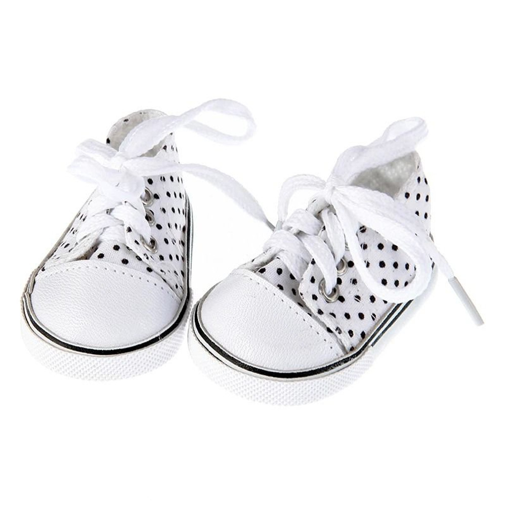 Canvas Denim Baby Doll Sneakers For 18 Inch Dolls 1