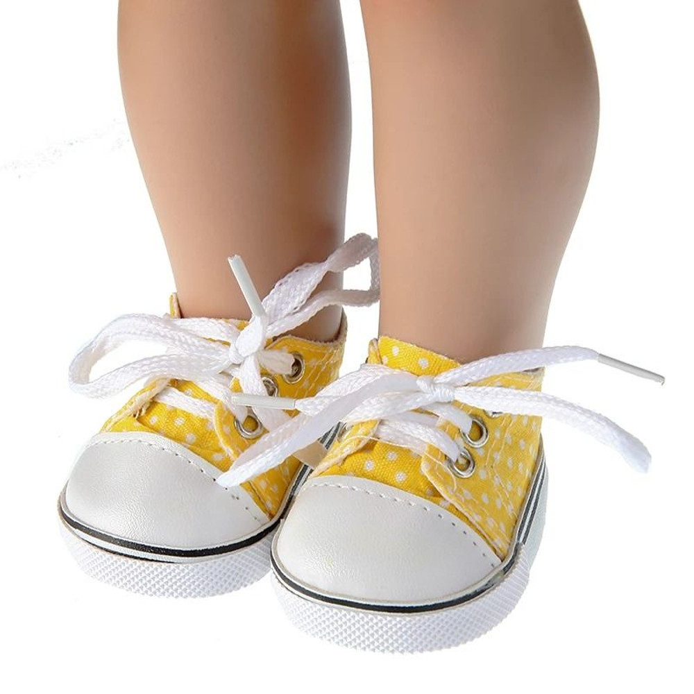 Canvas Denim Baby Doll Sneakers For 18 Inch Dolls 11