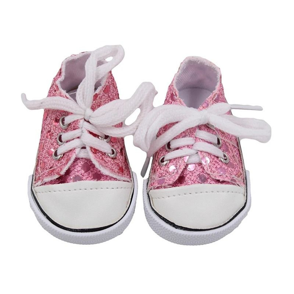 Canvas Denim Baby Doll Sneakers For 18 Inch Dolls 19