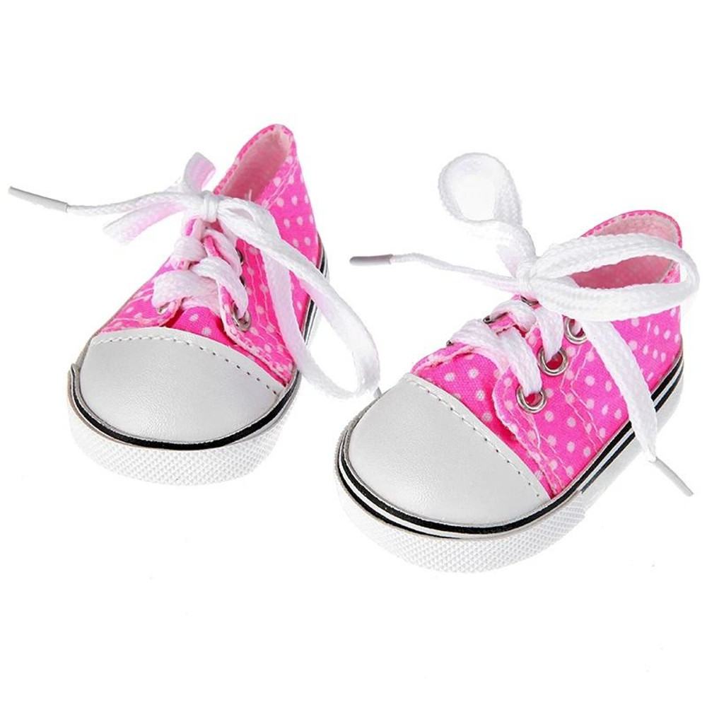 Canvas Denim Baby Doll Sneakers For 18 Inch Dolls 2