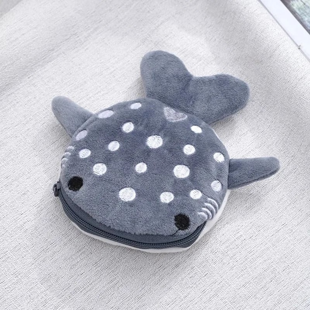 Cartoon Shark Plush Coin Purse 9