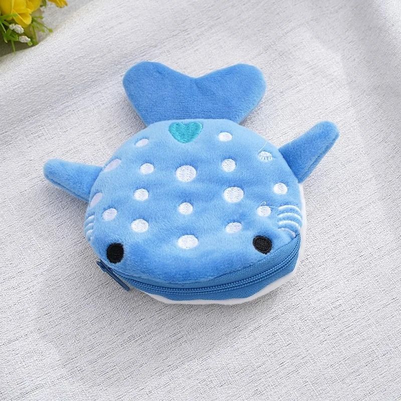 Cartoon Shark Plush Coin Purse 4