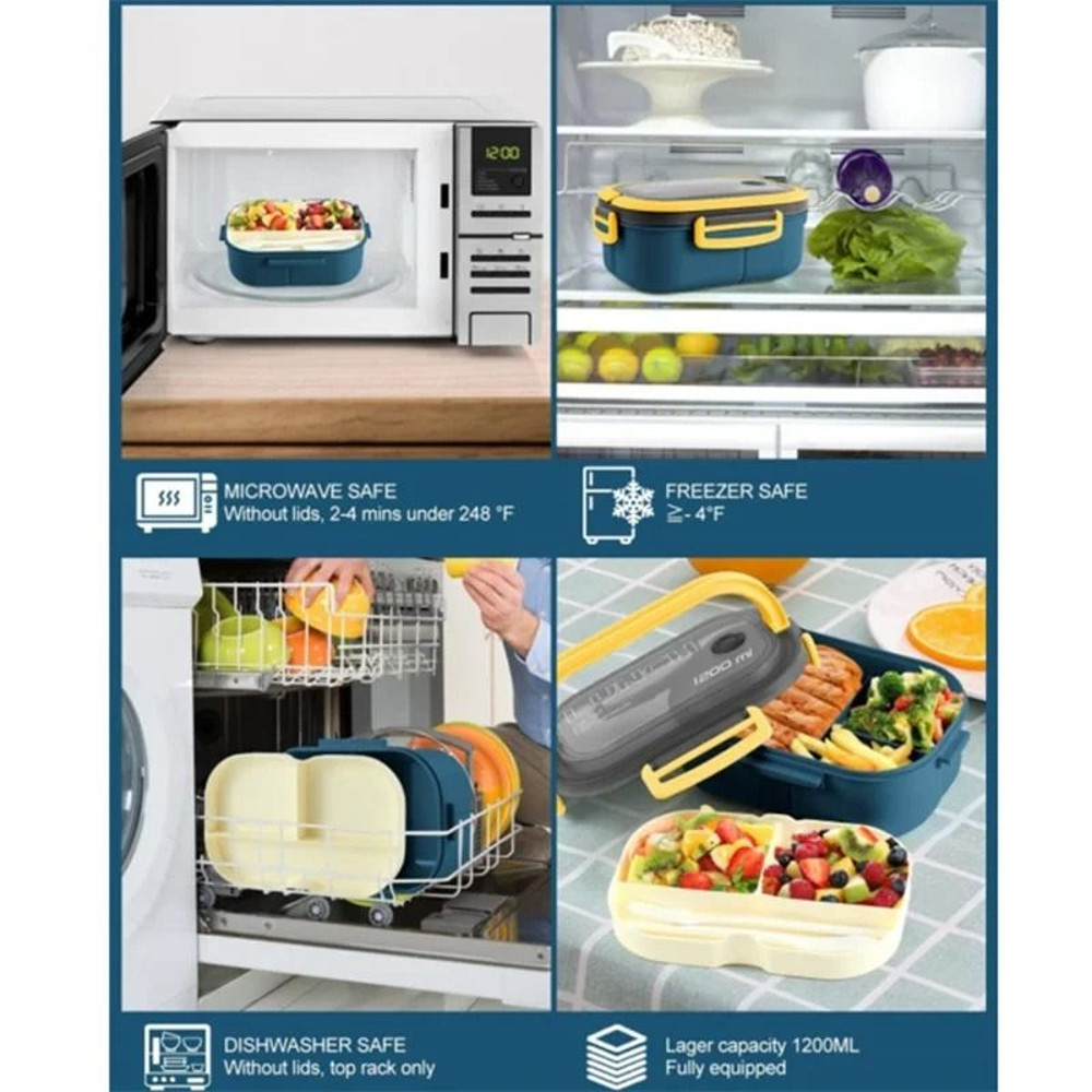1200 Ml Double Layer Bento Lunch Box 5