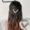 Shining Crystal V Shape Hair Clip 11